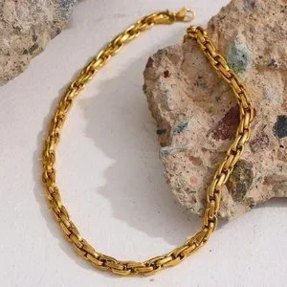 18K Gold Plated Chunky Link Chain Necklace